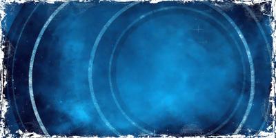 The primary subject of the image is a blue circle with a white center. The setting is a blue background, and the visual style appears to be a digital art or illustration. The dominant colors are blue and white, creating a calm and serene atmosphere.