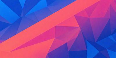 The primary subject of the image is a geometric pattern, featuring a combination of blue, pink, and red colors. The setting is a blue and pink background, which adds to the overall visual style. The image appears to be a digital art or illustration, showcasing a unique and eye-catching design. The dominant colors and overall atmosphere of the image are vibrant and energetic, creating a lively and engaging visual experience.