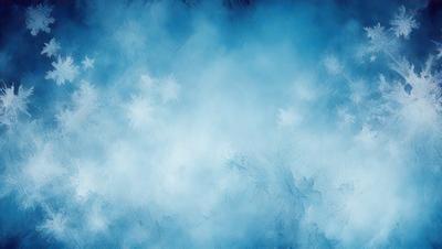The primary subject of the image is a blue sky with white clouds. The setting is a cloudy sky, and the visual style is a painting or drawing. The colors and mood of the image are predominantly blue and white, creating a serene and calming atmosphere.