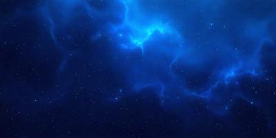 The primary subject of the image is a blue sky filled with stars. The setting is a night sky, and the visual style is a photo. The dominant colors are blue and white, creating a serene and peaceful atmosphere.