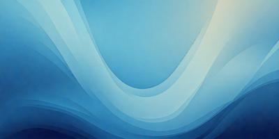 The primary subject of the image is a blue and white painting of a wave. The setting is a blue background, and the visual style appears to be a digital art or illustration. The dominant colors are blue and white, creating a calm and serene atmosphere.
