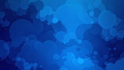 The primary subject of the image is a blue, swirling, and cloudy background. The setting is a space with a backdrop of a blue sky. The visual style is a digital art or illustration, creating a vibrant and dynamic atmosphere. The dominant colors are blue and white, with the blue sky and swirling clouds creating a sense of depth and movement.