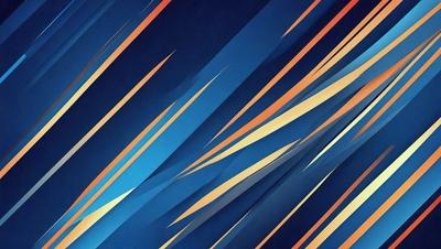 The primary subject of the image is a blue and yellow patterned background. The setting is a blue background with yellow stripes, creating a visually striking and vibrant scene. The visual style of the image is a digital art or illustration, showcasing the artist's creativity and skill in designing the pattern. The colors and mood of the image are energetic and lively, with the blue and yellow colors evoking a sense of energy and movement.