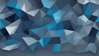 The primary subject of the image is a blue geometric pattern, which is the main focus of the scene. The setting is a gray background, which contrasts with the blue pattern. The visual style of the image is a digital art or illustration, as it is a well-defined and intricate design. The dominant colors in the image are blue and gray, creating a calm and soothing atmosphere.