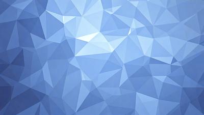 The primary subject of the image is a blue and white geometric pattern. The setting is a blue background, and the visual style appears to be a digital art or illustration. The dominant colors are blue and white, creating a calm and soothing atmosphere.
