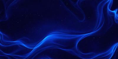 The primary subject of the image is a blue, swirling, and flowing pattern that resembles a galaxy or a starry night. The setting is a dark, star-filled sky, which serves as the background for the swirling pattern. The visual style is a combination of digital art and illustration, creating a unique and captivating image. The dominant colors are blue and black, giving the scene a serene and celestial atmosphere.
