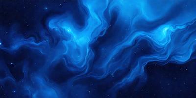 The primary subject of the image is a blue, swirling, and flowing pattern, which appears to be a digital art or illustration. The setting is a dark, star-filled sky, creating a sense of depth and mystery. The visual style is artistic and captivating, with the blue hues and flowing patterns evoking a sense of movement and fluidity. The overall atmosphere is serene and awe-inspiring, as the viewer is drawn into the vastness of the night sky.