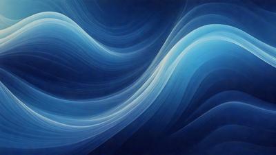 The primary subject of the image is a large, blue wave with white and blue swirls. The wave is the main focus of the image, and it is set against a dark blue background. The visual style of the image is a painting, which gives it a more artistic and creative appearance. The dominant colors in the image are blue and white, creating a sense of depth and movement in the scene.