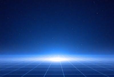 The primary subject of the image is a blue sky with a few stars visible. The setting is a dark, star-filled sky, creating a sense of depth and space. The visual style is a combination of a photo and digital art, as the image appears to be a photograph of a digital art piece. The colors and mood are predominantly blue, with a few stars adding a touch of white and a sense of wonder to the scene.