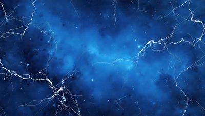 The primary subject of the image is a blue sky filled with stars. The setting is a night sky, and the visual style is a digital art or illustration. The dominant colors are blue and white, creating a serene and peaceful atmosphere.