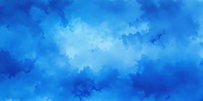 The primary subject of the image is a blue sky filled with clouds. The setting is a cloudy day, and the visual style is a digital art or illustration. The dominant colors are blue and white, creating a calm and serene atmosphere.