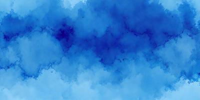 The primary subject of the image is a blue cloudy sky. The setting is a blue background, which creates a vibrant and lively atmosphere. The visual style is a digital art or illustration, as the cloudy sky is depicted in a detailed and artistic manner. The dominant colors are blue and white, which contribute to the overall mood of the image, which is serene and calming.