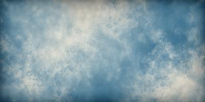 The primary subject of the image is a cloudy blue sky. The setting is a vast, open space with no visible landmarks or objects. The visual style is a natural, outdoor atmosphere. The dominant colors are blue and white, creating a calm and serene mood.