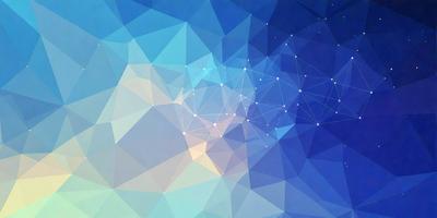 The primary subject of the image is a blue and white geometric pattern, which appears to be a digital art or illustration. The setting is a blue background, and the visual style is a combination of digital art and geometric patterns. The dominant colors are blue and white, creating a calm and soothing atmosphere.