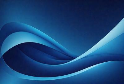 The primary subject of the image is a blue wave, which is the main focus of the scene. The wave is depicted in a digital art style, giving it a modern and visually appealing appearance. The setting is a blue background, which complements the blue wave and adds to the overall atmosphere of the image. The colors and mood of the image are predominantly blue, creating a sense of calmness and tranquility.