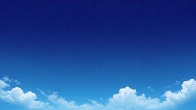 The primary subject of the image is the sky, which is a deep blue color. The setting is a cloudy day, with a few clouds visible in the sky. The visual style is a photo, capturing the beauty of the cloudy sky. The colors and mood of the image are serene and peaceful, as the sky is free of any disturbances or pollution.
