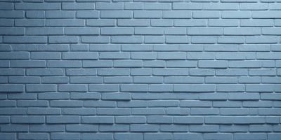 The primary subject of the image is a blue brick wall. The setting is a brick wall, and the visual style is a photo. The dominant colors are blue and white, creating a calm and serene atmosphere.