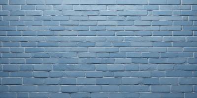 The primary subject of the image is a blue brick wall. The setting is a brick wall, and the visual style is a photo. The dominant colors are blue and white, creating a calm and serene atmosphere.