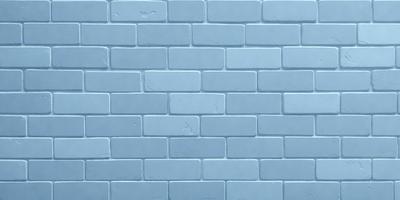 The primary subject of the image is a blue brick wall. The setting is a brick wall, and the visual style is a photo. The dominant colors are blue and white, creating a calm and serene atmosphere.