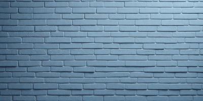 The primary subject of the image is a blue brick wall. The setting is a brick wall, and the visual style is a photo. The dominant colors are blue and white, creating a calm and serene atmosphere.