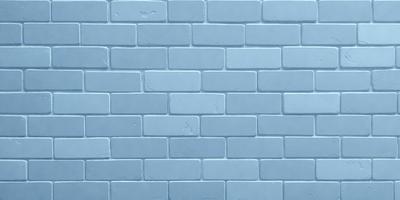 The primary subject of the image is a blue brick wall. The setting is a brick wall, and the visual style is a photo. The dominant colors are blue and white, creating a calm and serene atmosphere.