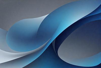 The primary subject of the image is a blue and white spiral pattern. The setting is a gray background, which provides a contrasting backdrop for the spiral pattern. The visual style of the image is a digital art or illustration, as it is a well-defined and detailed design. The dominant colors in the image are blue and white, creating a sense of depth and movement in the spiral pattern.
