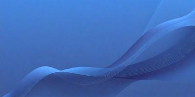 The primary subject of the image is a blue background with a wave-like pattern. The setting is a blue sky, and the visual style appears to be a digital art or illustration. The dominant colors are blue and white, creating a calm and serene atmosphere.
