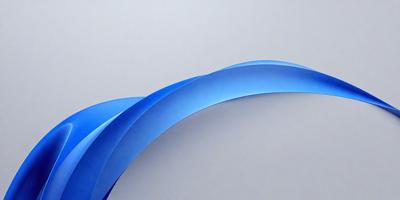 The primary subject of the image is a blue, curved line that appears to be a part of a larger design. The setting is a white wall, which provides a clean and minimalist backdrop for the blue line. The visual style of the image is a combination of digital art and illustration, as the blue line is depicted in a way that resembles a digital design. The colors and mood of the image are predominantly blue, creating a calm and soothing atmosphere.