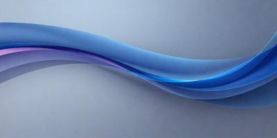 The primary subject of the image is a blue and purple swirl, which appears to be a digital art or illustration. The setting is a white wall, and the visual style is modern and abstract. The dominant colors in the image are blue and purple, creating a calming and visually appealing atmosphere.