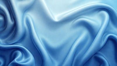 The primary subject of the image is a blue fabric, which appears to be a piece of cloth or a curtain. The setting is a room with a blue background, which creates a cohesive and visually appealing environment. The visual style of the image is a digital art or illustration, as it is a detailed and well-rendered representation of the blue fabric. The colors and mood of the image are predominantly blue, creating a calm and serene atmosphere.