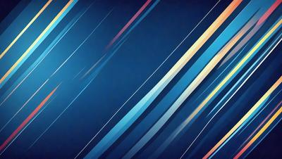The primary subject of the image is a blue background with a pattern of colorful stripes. The setting is a dark blue background, which contrasts with the vibrant colors of the stripes. The visual style is a combination of digital art and illustration, creating a unique and eye-catching design. The colors and mood of the image are lively and energetic, with the blue background providing a calm and soothing atmosphere.
