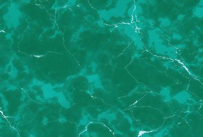 The image features a green marble-like surface with a pattern of white and green swirls. The primary subject is the marble-like surface, which is the setting and background of the image. The visual style is a close-up of the marble, showcasing its unique texture and pattern. The colors and mood of the image are predominantly green, with the white and green swirls adding a touch of contrast and visual interest.