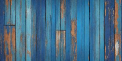 The primary subject of the image is a blue wooden wall with a blue and white striped pattern. The setting is a room with a blue wooden floor. The visual style is a close-up of the wooden wall, showcasing the blue and white striped pattern. The colors and mood of the image are predominantly blue and white, creating a calm and serene atmosphere.
