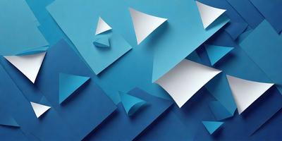 The primary subject of the image is a blue background with a white paper or a piece of paper with a blue border. The setting is a blue wall, and the visual style appears to be a digital art or illustration. The colors and mood of the image are predominantly blue, creating a calm and serene atmosphere.