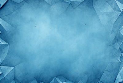 The primary subject of the image is a blue background with a pattern of triangles. The setting is a cloudy sky, and the visual style is a digital art or illustration. The dominant colors are blue and white, creating a calm and serene atmosphere.
