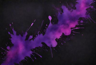 Purple splashes on a black background.