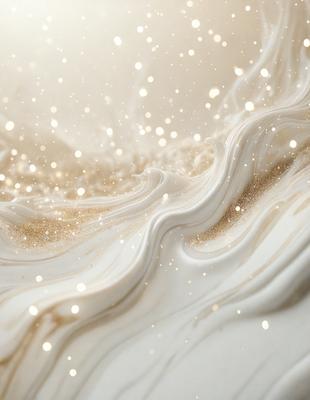 The primary subject of the image is a white, swirling, and flowing substance, possibly a creamy or frothy substance. The setting is a white background, which provides a clean and minimalistic appearance. The visual style is a combination of a photo and digital art, creating a unique and artistic representation of the swirling substance. The colors and mood of the image are predominantly white, giving it a clean and serene atmosphere.