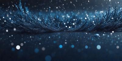 The primary subject of the image is a pair of eyelashes, which are the main focus of the scene. The eyelashes are depicted in a close-up view, with a blue background that adds a sense of depth and contrast to the image. The visual style of the image is a combination of photo and digital art, creating a realistic yet artistic representation of the eyelashes. The colors and mood of the image are predominantly blue, giving it a calm and serene atmosphere