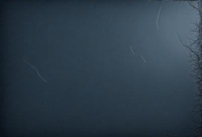 The primary subject of the image is a night sky with a few stars visible. The setting is a dark, cloudy night, and the visual style is a photo. The colors in the image are predominantly dark shades, creating a moody atmosphere.