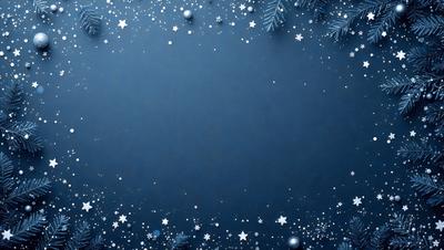 The primary subject of the image is a blue background with white stars. The setting is a night sky, and the visual style is a digital art or illustration. The dominant colors are blue and white, creating a calm and serene atmosphere.