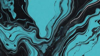 The primary subject of the image is a blue and black swirling pattern, which appears to be a painting or a digital artwork. The setting is a black and blue background, which complements the swirling pattern. The visual style is a mix of artistic and digital elements, creating a unique and captivating image. The dominant colors are blue and black, giving the image a bold and striking appearance.