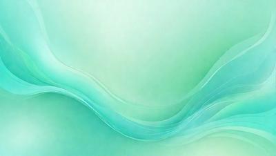 The primary subject of the image is a large, flowing wave. The wave is depicted in a digital art style, with a vibrant blue color that creates a sense of movement and energy. The setting is a bright, green background that contrasts with the wave, emphasizing its shape and form. The overall atmosphere of the image is dynamic and energetic, capturing the essence of the ocean's power and beauty.