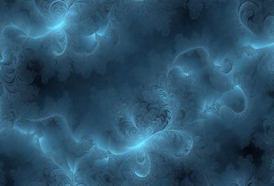 The primary subject of the image is a blue and white swirling pattern, which appears to be a digital art or illustration. The setting is a dark blue background, creating a contrasting and dramatic effect. The visual style is a combination of digital art and illustration, with a focus on the swirling pattern. The colors and mood of the image are predominantly dark blue and white, giving it a moody and artistic atmosphere.