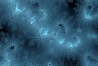 The primary subject of the image is a blue and white swirling pattern, which appears to be a digital art or illustration. The setting is a dark blue background, creating a contrasting and visually striking scene. The visual style is a combination of digital art and illustration, with the swirling pattern being the main focus of the image. The colors and mood of the image are predominantly dark blue and white, giving it a somewhat mysterious and intriguing atmosphere.