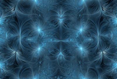 The primary subject of the image is a blue and white patterned background. The setting is a blue and white swirling pattern, which creates a visually appealing and dynamic environment. The visual style of the image is a combination of digital art and illustration, giving it a unique and artistic appearance. The colors and mood of the image are predominantly blue and white, creating a sense of calmness and tranquility.