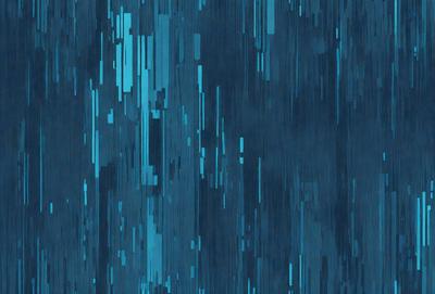 The primary subject of the image is a blue background with a pattern of blue and white lines. The setting appears to be a digital art or illustration, as the lines are not natural textures but rather a deliberate design element. The visual style is a mix of digital art and traditional illustration, creating a unique and intriguing atmosphere. The colors and mood of the image are predominantly blue, with a hint of white, giving it a calm and serene feel.