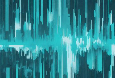 The primary subject of the image is a blue and white pattern, which appears to be a digital art or illustration. The setting is a dark blue background, creating a contrasting effect with the pattern. The visual style suggests that the image is a creative and artistic representation, possibly inspired by the ocean or a futuristic environment. The colors and mood convey a sense of depth and intrigue, inviting the viewer to explore the pattern further.