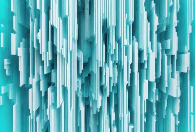 The primary subject of the image is a blue and white patterned wall. The setting is a room with a blue and white wallpaper, creating a visually striking and cohesive environment. The visual style of the image is a digital art or illustration, showcasing the intricate design and patterns on the wall. The dominant colors in the image are blue and white, giving the scene a calm and soothing atmosphere.