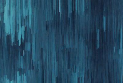 The primary subject of the image is a blue background with a pattern of blue and white lines. The setting appears to be a digital art or illustration, as the lines are not consistent and create a more artistic and abstract appearance. The visual style is a mix of digital art and traditional illustration, giving the image a unique and creative atmosphere. The dominant colors are blue and white, creating a calm and soothing mood.