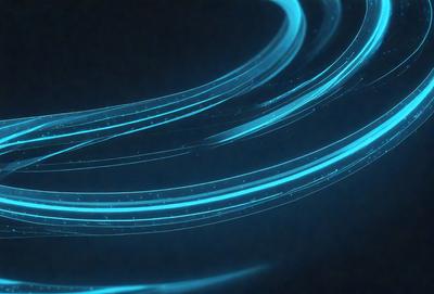 The primary subject of the image is a blue, swirling, and flowing pattern. The setting is a dark background, which contrasts with the vibrant blue color of the pattern. The visual style appears to be a digital art or illustration, as the swirling lines and flowing patterns are reminiscent of a computer-generated design. The colors and mood of the image are predominantly blue, creating a sense of calmness and tranquility.